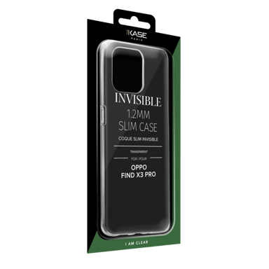 Coque Slim Invisible pour OPPO Find X3 Pro 1.2mm, Transparente
