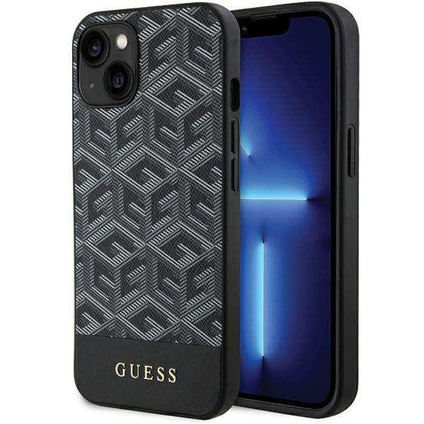 Coque pour iPhone 15 / iPhone 14 / iPhone 13 Guess GCube Stripes MagSafe GUHMP15SHGCFSEK
