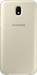 Samsung Funda protectora para Samsung Galaxy J7 Flip Wallet Dorado