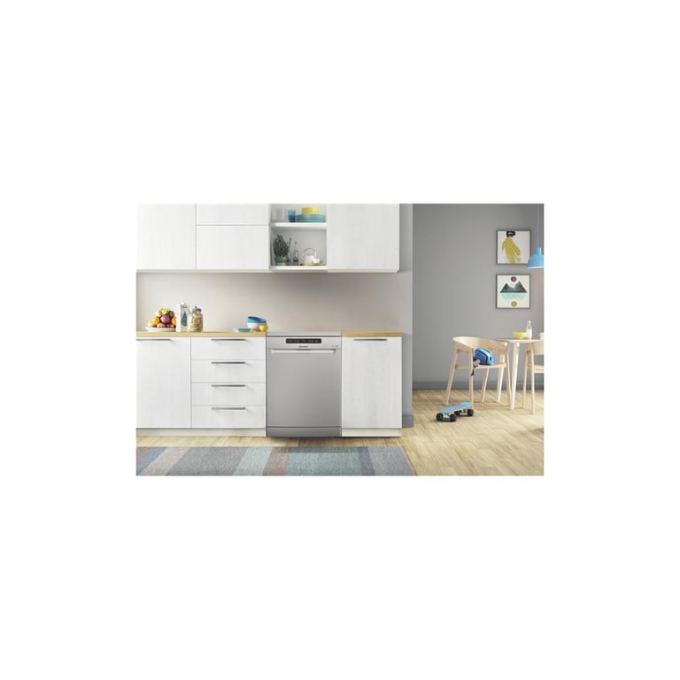 Lave vaisselle Indesit I3FFD636S pose libre 60 cm 14 couverts 46 dB Classe D 7 programmes Push&Go 85 min Neuf - vue 2