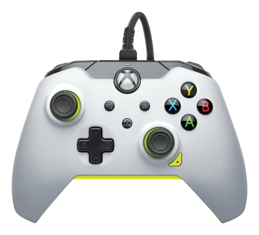 PDP Manette filaire: Blanc électriquePour Xbox Series X|S, Xbox One et Windows 10/11 - Neuf