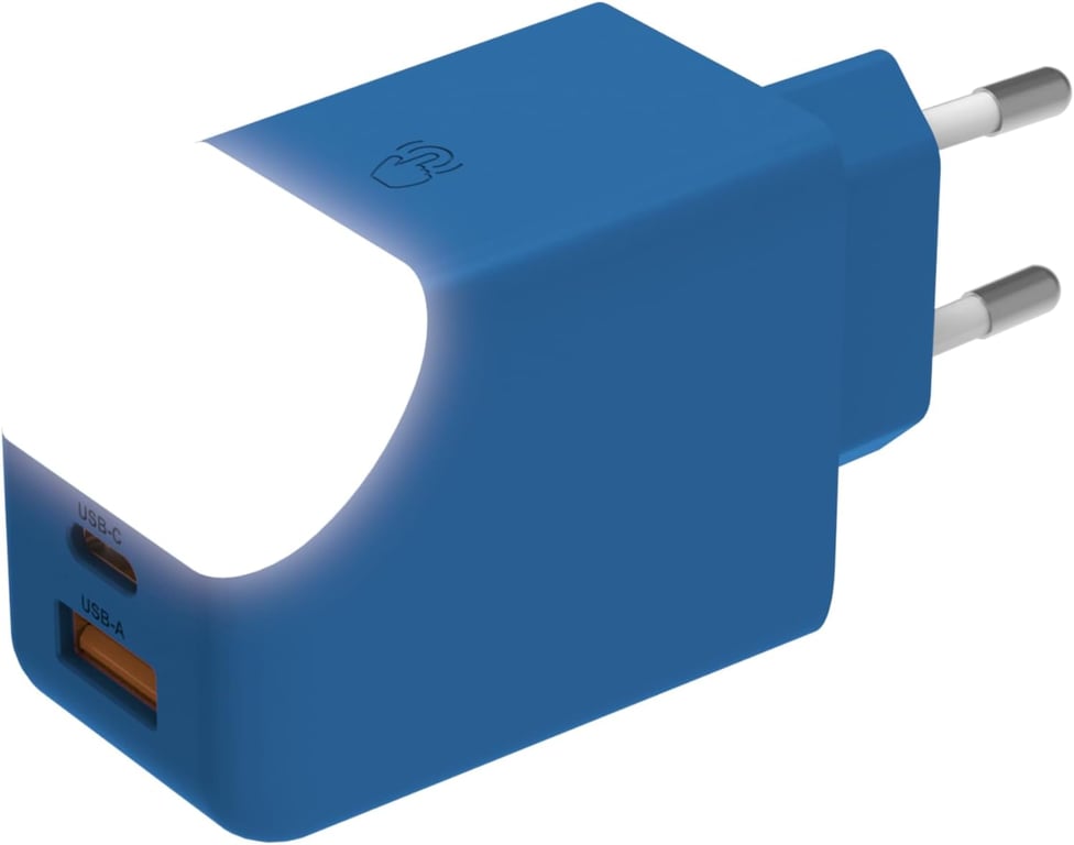Adaptateur Secteur Double Ports Charge Rapide Port USB et USB C Idéal pour Charger Téléphones Tablette Ordinateur avec Lumière Tactile on Off Xoopar Ice G Neuf - vue 7
