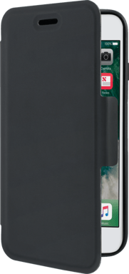 Air Carcasa protectora con solapa folio para Apple iPhone 6/6s/7/8/SE 2020, Negro