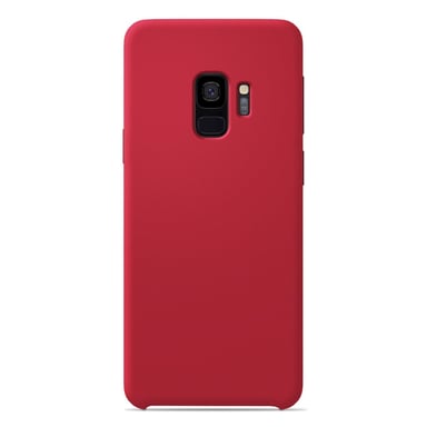 Coque silicone unie Soft Touch Rouge compatible Samsung Galaxy S9