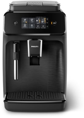 Philips 1200 series Série 1200 Noir mat EP1220/00 Machine expresso broyeur, 2 boissons, mousseur lait