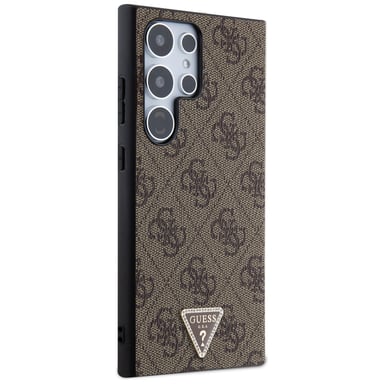 Custodia Guess 4G Triangle Strass per Samsung S24 Ultra, marrone