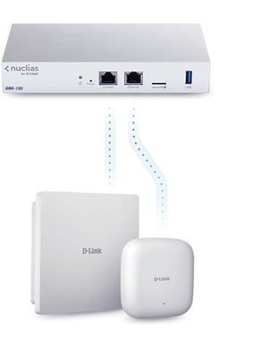 D-Link DWL-8720AP point d'accès réseaux locaux sans fil 1300 Mbit/s Blanc Connexion Ethernet, supportant l'alimentation via ce port (PoE)