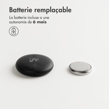 imoshion Wireless Tag - Tracker Bluetooth pour Android - 2 pack - Noir