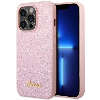 Cover per iPhone 14 Pro Max TPU Glitter Script