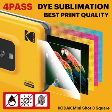 Kodak Mini Shot Combo 3 weiss 76,2 x 76,2 mm CMOS Blanco