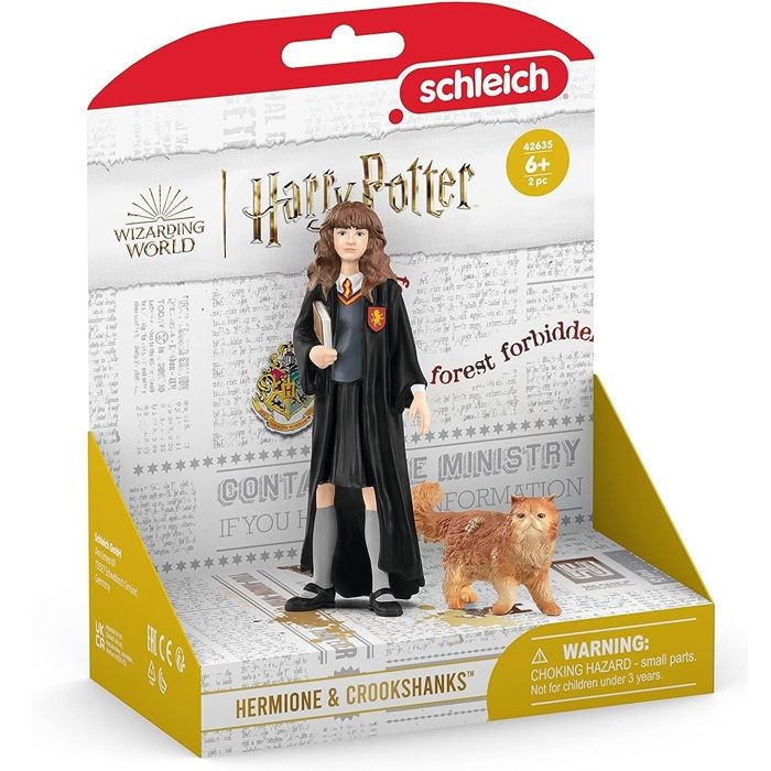 Figurine Hermione et Pattenrond Harry Potter pour enfants dès Schleich 42635 Harry Potter Univers WIZARDING WORLD - vue 3
