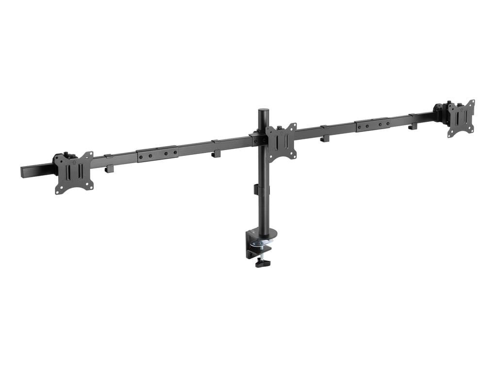Support de bureau mobile EQUIP 650158 Pour trois écrans 17 32 Acier robuste Hauteur réglable - vue 3