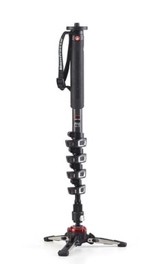 Manfrotto MVMXPROC5 monopod para cámara 1/4, 3/8'' Fibra de carbono Negro