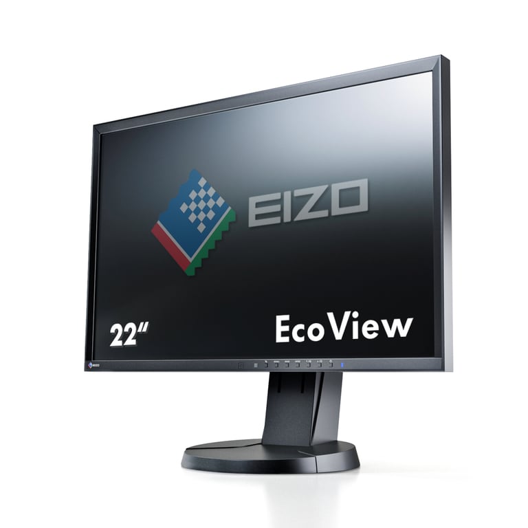 EIZO  FlexScan EV2216WFS3-BK &eacute;cran plat de PC 55,9 cm (22 ) 1680 x 1050 pixels WSXGA+ LED Noir - Excellent &eacute;tat