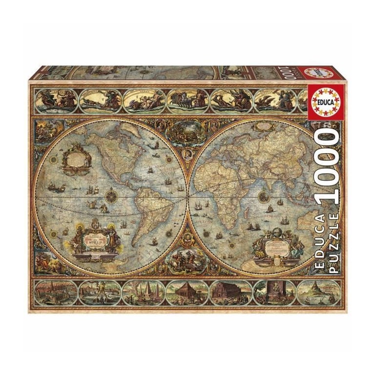 Puzzle EDUCA Orbis Terrarum 1000 pièces Thème Voyage et cartes Mixte - vue 7