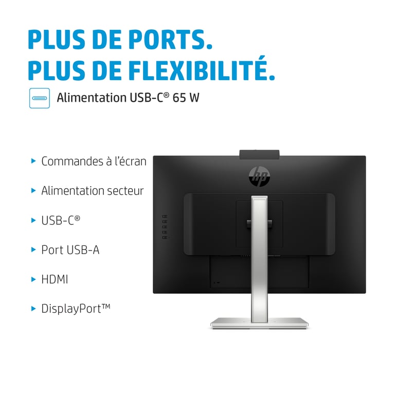 HP E Series Écran de conférence QHD E27m G4 USB C Neuf - vue 4