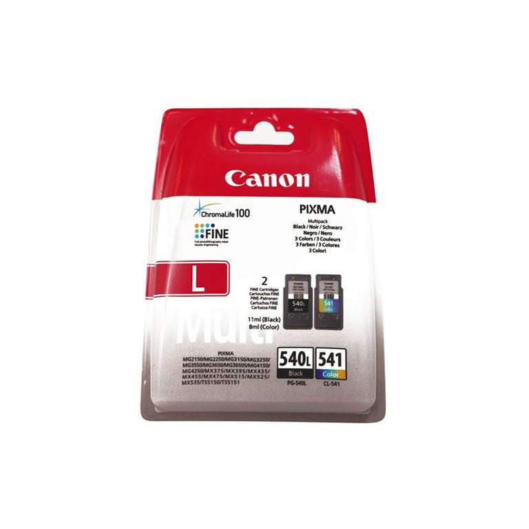 Canon PG-540 CL-541 Cartouches d'encre Compatible avec Canon PIXMA