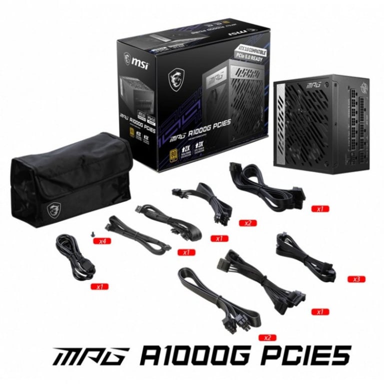 MSI MPG A1250GS PCIE5 - vue 3