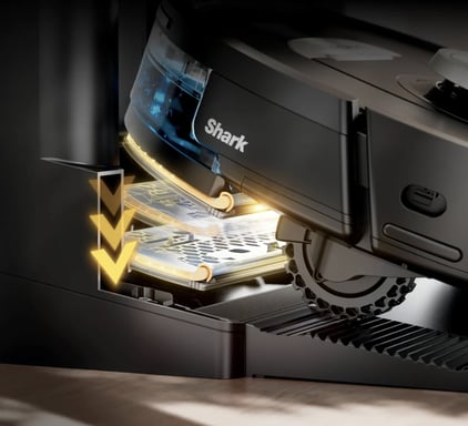 Shark PowerDetect NeverTouch Pro 2-in-1 Saug Noir, Couleur de la pierre