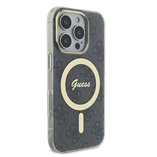 Guess Coque IML 4G MagSafe pour iPhone 16 Pro Noir - vue 3