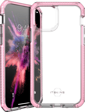 Coque semi-rigide Itskins Supreme Clear rose pour iPhone 11 Pro Max