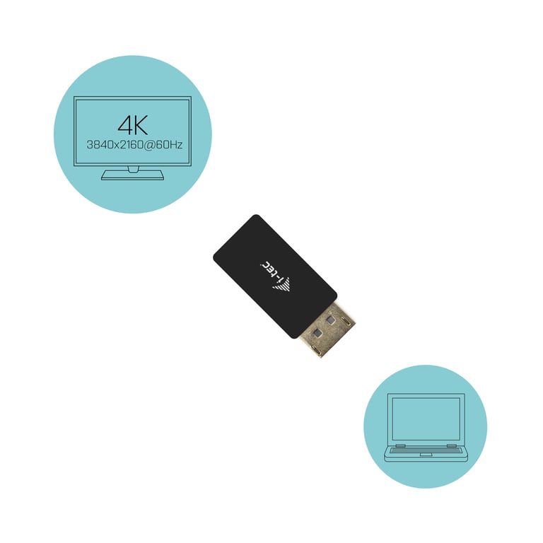 i tec DisplayPort to HDMI Adapter 4K60Hz Neuf - vue 2