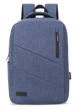 SUBBLIM City Backpack Mochila para portátil 15.6'', Poliéster Oxford, Azul