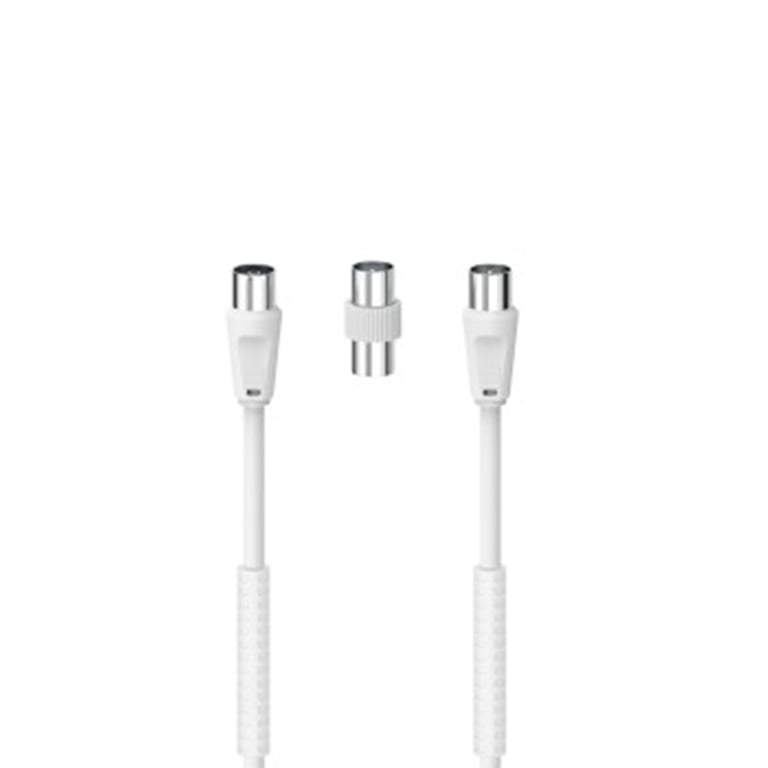 Hama 7205300 câble coaxial 1,5 m Blanc - Neuf