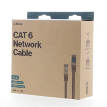 Hama 00300015 Cavo di rete grigio 10 m Cat6 F/UTP (FTP)