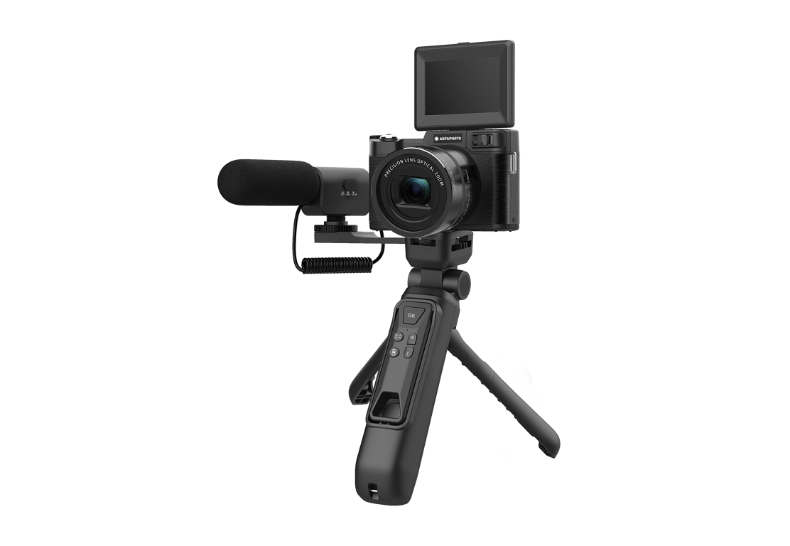 AGFA PHOTO Kit Vlogging Tout-en-Un - Caméra VLG-4K Optical, Zoom ...