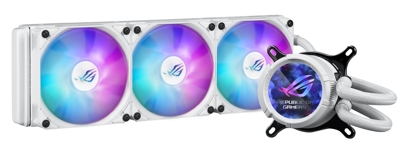 ASUS ROG Strix LC III 360 ARGB White Edition Processeur Refroidisseur de liquide tout-en-un 12 cm Blanc - Neuf