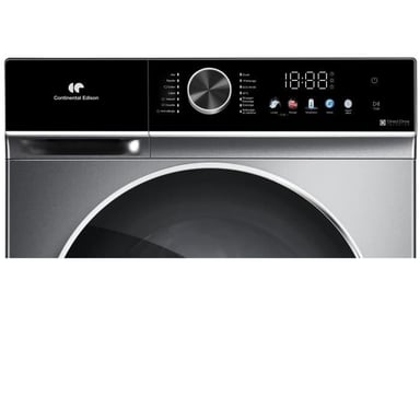 Lave-linge hublot - CONTINENTAL EDISON - CELL1012DDS1 - 10kg - Moteur induction directe - 60 cm - 1200 trs/min - Silver