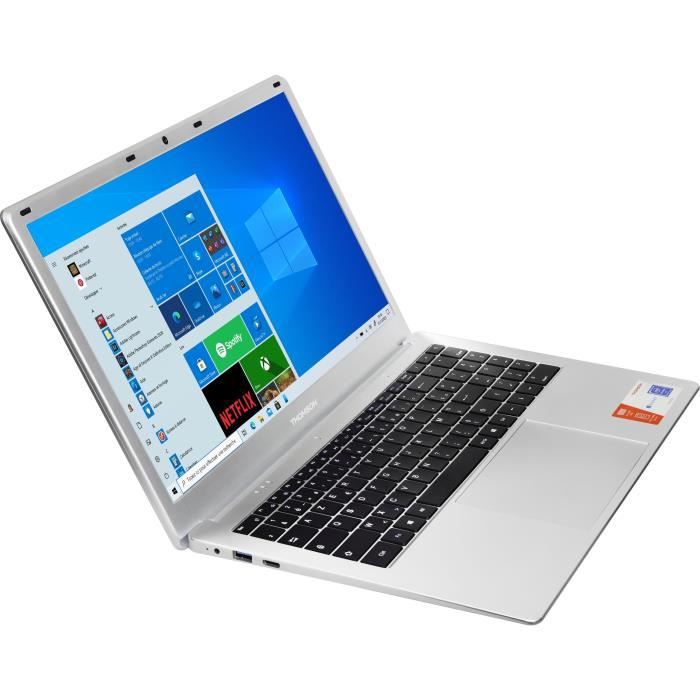 Ultrabook PC portátil - THOMSON NEO15 - 15,6 FHD - Celeron N4020 - RAM 4Go - 128Go SSD - Windows 11S AZERTY + Office 1 año