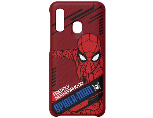 Coque Marvel Spider-Man Smart Cover pour Galaxy A40 Rouge