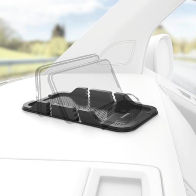 Tapis antidérapant pour smartphones, noir