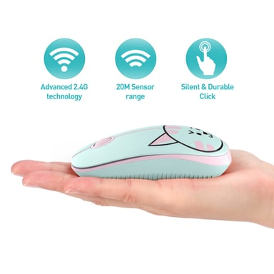 Souris sans fil Tellur Cat, 2,4 Ghz, nano-récepteur