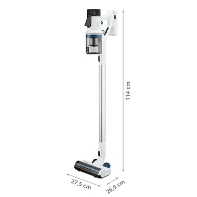 MEDION P400 W+ Aspirateur-balai 2 en 1 Batterie Sec&humide HEPA Sans sac 400 W Blanc 2500 Ah