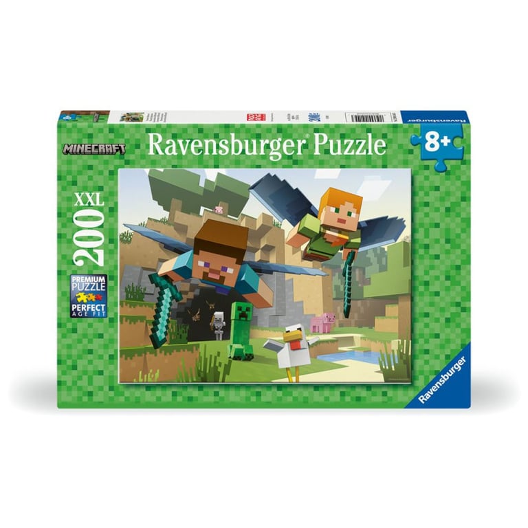 Ravensburger Puzzle XXL Minecraft enfant - 200 pièces