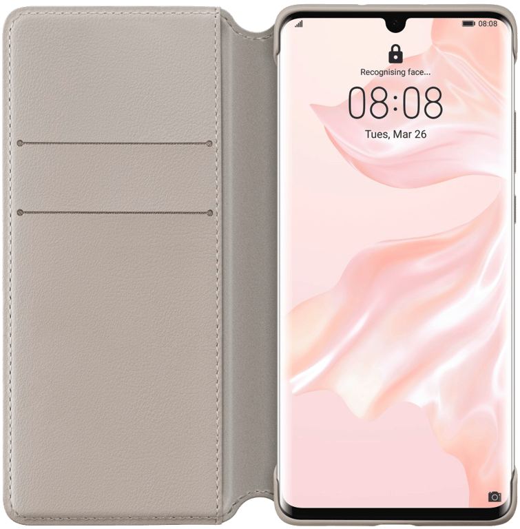 Etui de protection Wallet Cover pour HUAWEI P30 Pro (New Edition), khaki