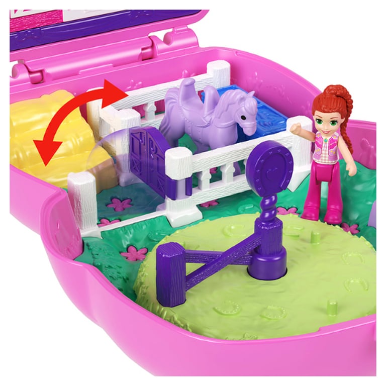 Coffret Polly Pocket Poney Rodéo avec Figurines et Accessoires Neuf - vue 2