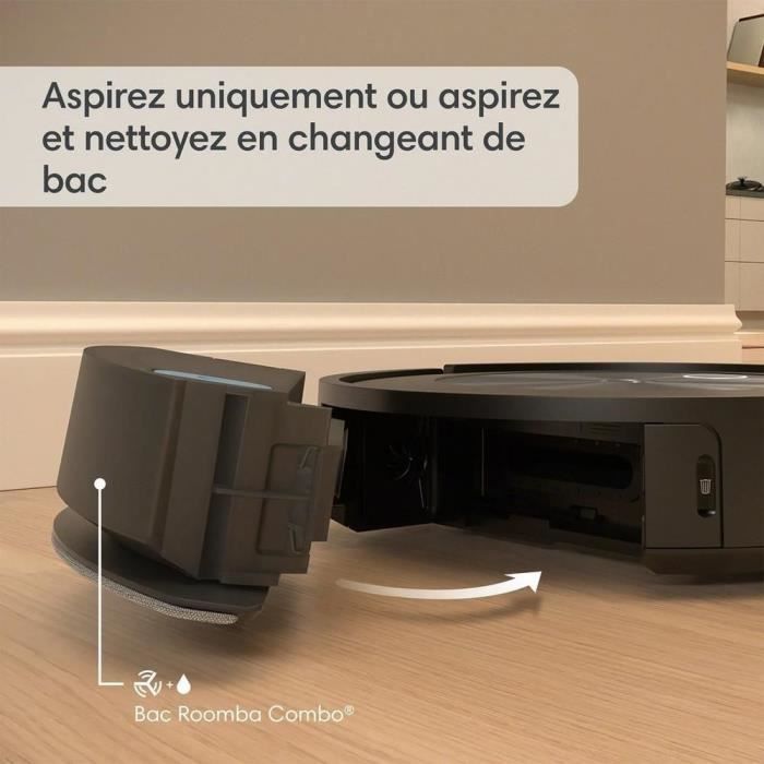 Aspirateur Robot Laveur -  J557640 J5+ Roomba Combo - 360 ml - Expresso