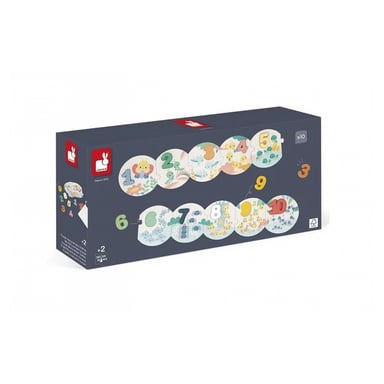 Puzzle educativo para niños : Mis primeros números de madera