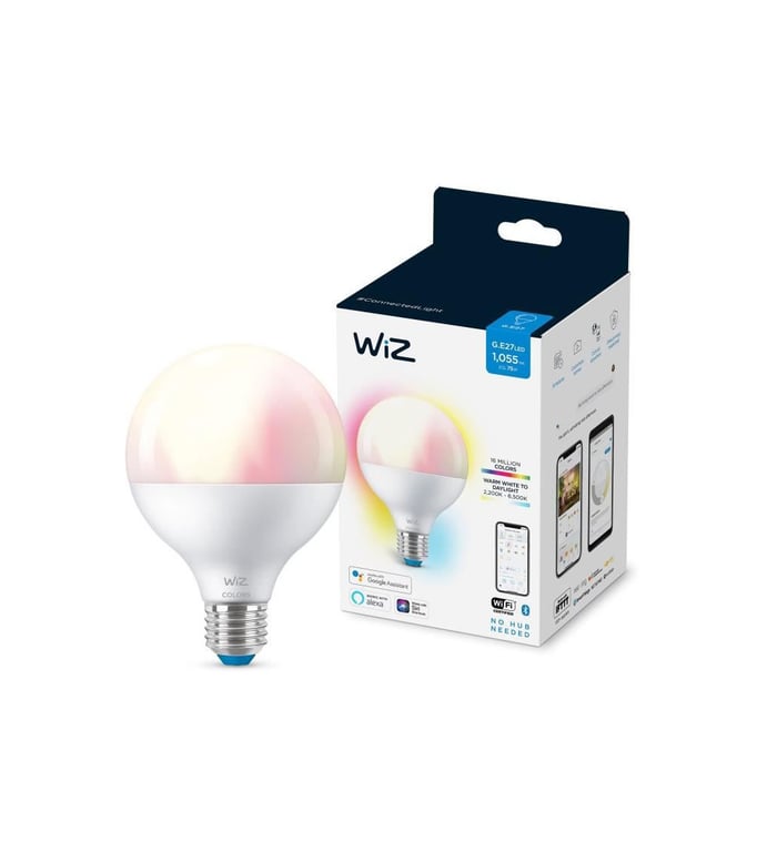 WiZ Ampoule connectée Globe couleur E27 75W - Wiz