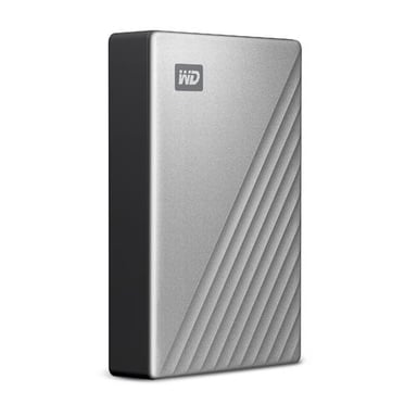 Western Digital WDBFTM0040BSL-WESN disque dur externe 4 To USB Type-C 3.2 Gen 1 (3.1 Gen 1) Argent