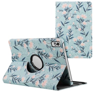 imoshion Coque tablette Design rotatif à 360° pour Lenovo Tab M10 5G - Flowers