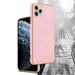 Coque pour Apple iPhone 12 PRO en Glossy Rose - Or Housse de protection Étui en silicone TPU flexible et avec protection pour appareil photo