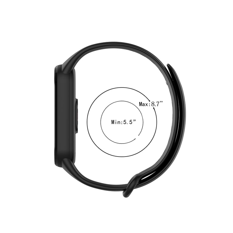 INF Bracelet pour Xiaomi Mi Band 6/5, Huami Amazfit Band 5 Black - Neuf Noir - vue 4