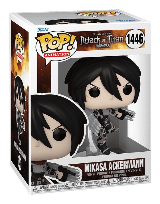 Funko 'Attaque des Titans Figurine POP! Mikasa Ackerman 9 cm - vue 3