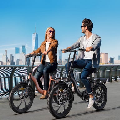 Bicicleta Eléctrica HillMiles MilePort 1 – Motor 250W Batería 36V13Ah Neumáticos De 20 Pulgadas Freno De Disco Mecánico - Negro