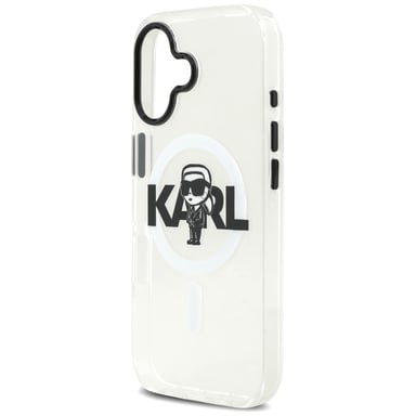 Karl Lagerfeld IML Karl Sketch Logo Funda MagSafe para iPhone 17 transparente